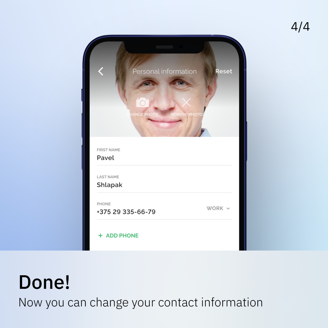 contact info slide