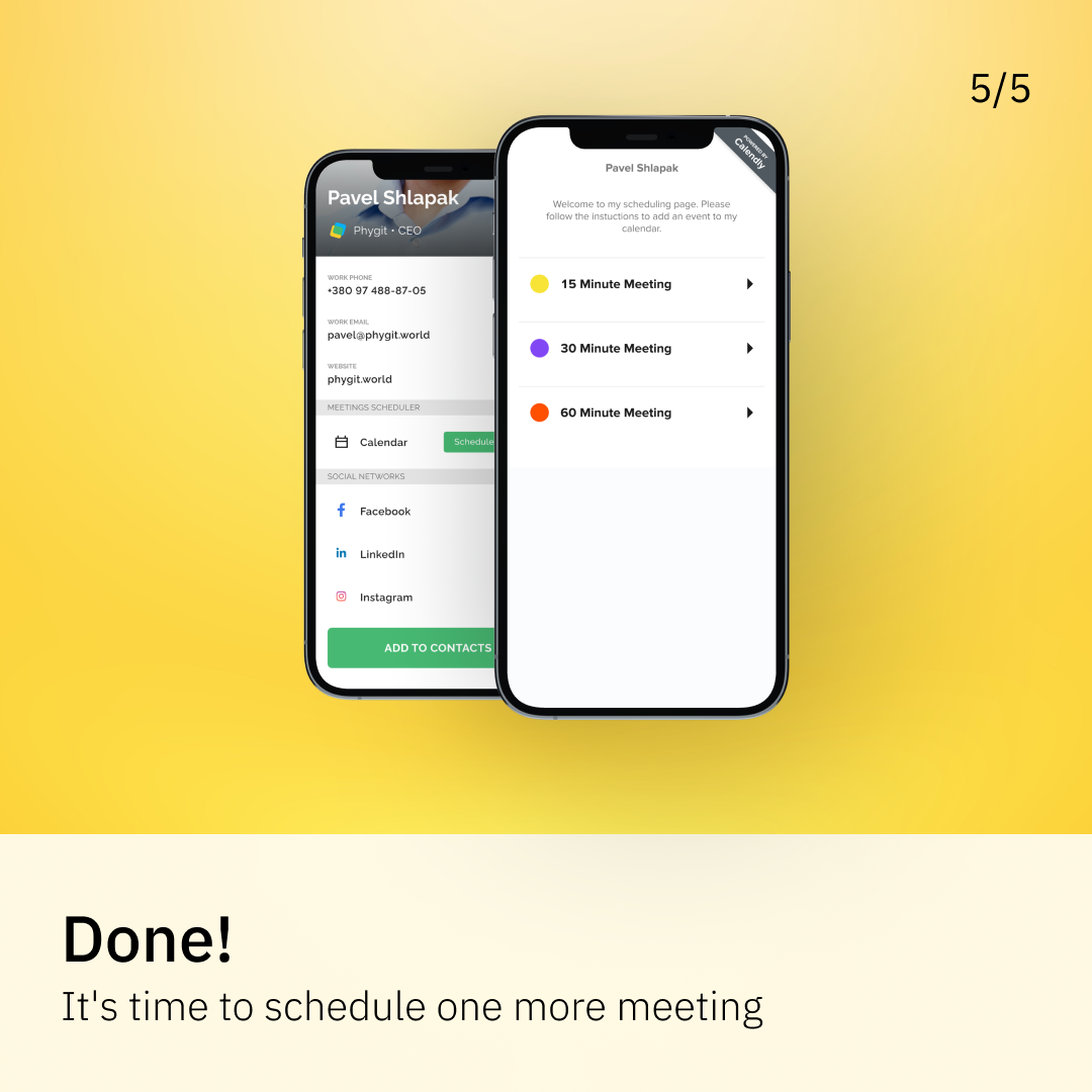 meeting scheduler slide